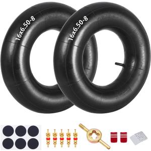 16x6.50/7.50-8 16x650/750-8 Inner Tube With Straight Valve Stem Compatible for Lawn Mower, Golf Cart, Snow throwers, ATV, Wheelbarrows