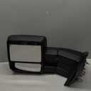 Youxmoto Towing Mirrors fit for Ford F-150 2007 2008 2009 2010 2011 2012 2013 2014 Pickup Truck Mirrors, Manual Telescoping/Folding, Heated; Turn Signal; Puddle Light; Black