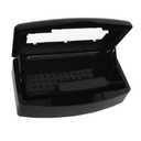Nail Tool Sterilizer Box, Plastic Sterilization Tray for Tweezer, Eyelash Extensions, Hair Salon, Spa, Nail Implement (Black)