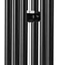28" Wind Chimes for Outside with Clear & Crisp Sound, Coolest Metal Windchimes Outdoors with Pine Wood Striker, Unique Gift for Mom, Garden Decoration(Black)