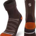 Thick Thermal Merino Wool Hiking Socks, Full Cushion Winter Socks, Anti Blister & Moisture Wicking, for Men & Women