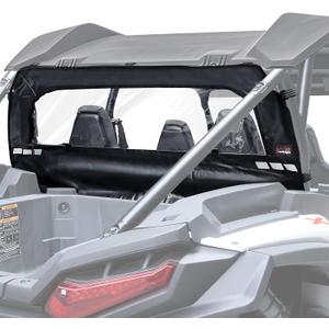 StarknightMT 2024 RZR XP 1000 Soft Rear Windshield Compatible with 2024 2025 Polaris RZR XP 1000/XP 4 1000 Back Dust Panel Waterproof Back Window with Zipper Block Wind Winter Accessories