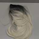 Women's Ombre Blonde Wig Short Curly Synthetic Bob Wig Halloween Costume Party Cosplay Wig