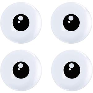 BEISHIDA 5 Inch Halloween Eyeball Top Latex Balloons White Black Eye Printed Balloon for Animals Eye DIY Creations Birthday Party Halloween Decoration Garland Balloon Arch Baby Shower 50pcs