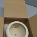 Ceramic Plant Pot Indoor, 4.5 Inch Flower Pot with Drainage Hole, Small Bubble Design Ceramic Planter for Home & Office Decor (Beige)