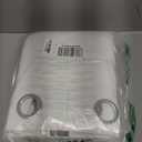 NICETOWN 100% Blackout Window Curtain Panels, Cold and Full Light Blocking Drapes with Black Liner for Nursery, 84 inches Drop Thermal Insulated Draperies (White, 2 Pieces, 52 Wide Each Panel)