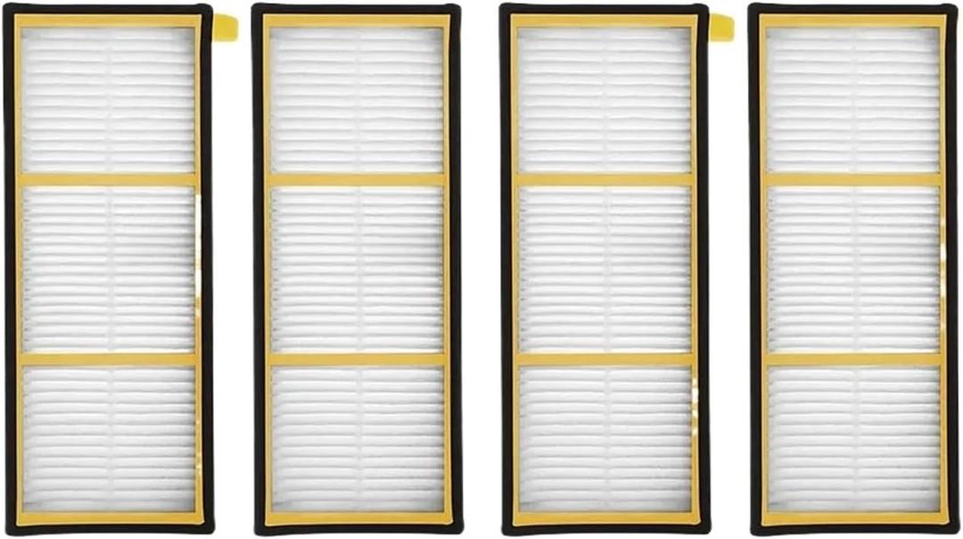 Main Side Brush Hepa Filter Brushroll DoorCompatible for Shark ION RV700 RV720 RV750 RV755 Robot Vacuum Replenishment Kit  (Color : 4pcs Filter)
