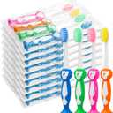 Disposable Toddler Toothbrushes Pack of 40, Manual Suction Cup Bulk Kids Toothbrushes Individually Wrapped Animal Toothbrush for Home, School, Camp, Daycare, Travel