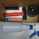 Gomake Wallpaper Remove Tool Set With Perforating Scoring Tool,Spray Bottle,4 inch Razor Blade Scraper Sticker Remover to Peel Contact Paper Vinyl Backsplash Window Film Wallpaper Adhesive