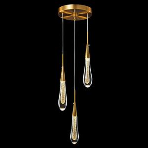 LMQNINE Kitchen Light Fixtures Ceiling Dimmable LED Modern Gold Pendant Light Mini Teardrop Crystal Pendant Light for Kitchen Island Bedroom Hallway Entryway (3-Light) LMQNINE Kitchen Light Fixtures Ceiling Dimmable LED Modern Gold Pendant Light Mini Teardrop Crystal Pendant Light for Kitchen Island Bedroom Hallway Entryway (3-Light)