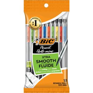 10 x BIC Xtra-Smooth Mechanical Pencils with Erasers, Medium Point (0.7mm), 10-Count Pack, Bulk Mechanical Pencils for School or Office Supplies 10 x BIC Xtra-Smooth Mechanical Pencils with Erasers, Medium Point (0.7mm), 10-Count Pack, Bulk Mechanical Pencils for School or Office Supplies
