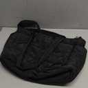 TOPDesign Puffer Tote Bag for Women, Lightweight Puffy Handbag with Compartments, Quilted Shoulder Bag for Work, Travel, Gym (Large, Black)