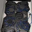 KLIM Wind Laptop Cooling Pad - More Than 500 000 Units Sold - New Version - The Most Powerful Rapid Action Cooling Fan - Laptop Stand with 4 Cooling Fans at 1200 RPM - USB Fan - PS5 PS4 - Blue