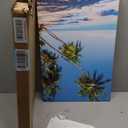 DJSYLIFE Beach Wall Art Canvas Print Tropical Palm Tree Wall Decor Coastal Seascape Painting Modern Ocean Decor for Living Room Bathroom Office Decorarion 16" X 24" X 3 Pieces
