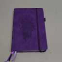 Lined Journal Notebook 365 Pages, A5 Leather Journals for Writing Women & Men, Hardcover Notebook with 100GSM Thick Paper, Daily Journal Notebook for Travel, Work, School, Note Taking, College Ruled (Purple)