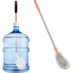 2-Pack Bucket Brush, Bottle Brush for Cleaning Extra Long Bottles, Gallon Jug Cleaner, Water Bottle Cleaner.