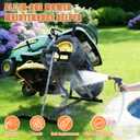 Lawn Mower Lift Jack, 880 Lbs Weight Capacity Heavy-Duty Telescopic Maintenance Lifter with Crank & Power Tool Handle, Foldable & Easy Assembly, Ideal for Lawn Mowers and Garden Tractors