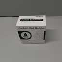 6 Pack Self Adhesive Curtain Rod Bracket Holding up to 20lbs, Easy to Assemble with No Drill Nail Scrawl, Transparent Orange Sticky Hanger and Holder