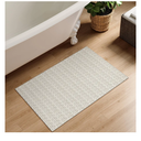 Collive Washable 2x3 Small Bathroom Rugs, Cotton Woven Rug for Entryway Tan Non Slip Indoor Doormat, Farmhouse Kitchen Carpets Boho Throw Rugs for Bedroom Entrance Front Door