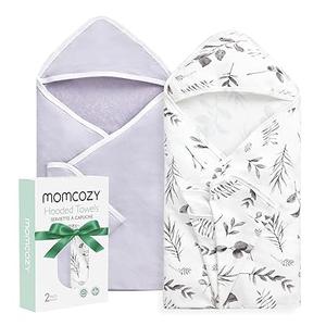 Baby Hooded Towel-Made from Cotton, Suitable for Newborn Shower Gifts, 2 Count (Pack of 1)