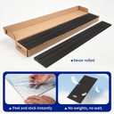 Art3dwallpanels 6-Pack Peel and Stick Wood Panels for Wall PVC, Black Wood
