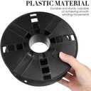iplusmile 3Pcs Cord Storage Reel - 8 Inch Reusable Spool for Refill 1KG 3D Printers Filament, Empty Wire Winder for Extension Cords, Ropes, Hoses, Cable Organizer for Workshop & Garage, Black