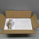 2-Light Brushed Brass Gold Bathroom Light Fixtures Over Mirror Modern Vanity Light Wall Lighting with Clear Glass Shade for Bathroom, Bedroom, Hallway, Cabinet