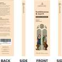 Calmveda Church Frankincense and Myrrh Incense - 80 Sticks, Charcoal Free, Handmade from Upcycled Flowers, Spiritual Healing Incense