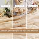 LZY 120 Pack Gauze Cheesecloth Napkins 20x20 Inch Dinner Cloth Napkins, Soft Boho Table Napkins Rustic Wrinkled Cheese Cloth Napkins Bulk for Wedding Party Baby Shower Event Decor (Ivory)