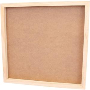Craftelier - Wooden Shadow Box Frame 12"x12"  Natural Wood Display Frame with 2.8 cm Depth for Scrapbooking Layouts | High-Transparency Acetate Cover | Ready to Hang or Customize