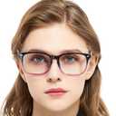 MARE AZZURO Blue Light blocking Reading Glasses Women Computer Readers 0 1.0 1.25 1.5 1.75 2.0 2.25 2.5 2.75 3.0 3.5 4.0 5.0 6.0 (Purple, 100)