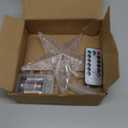 Tree Topper Light Led Star Ornament Outdoor Christmas Tree Decor Warm White for Home Office