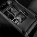 Interior Center Console Frame Cover Gear Shift Panel Automatic Transmission Box Trim for Mazda 3 Sedan Hatchback Accessories 2020 2021 2022 2023 2024 2025 (Not for CX-30 CX-50) (Carbon Fiber Style)
