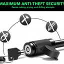 Premium Trailer Hitch Pin Lock with 5/8 Diameter for Class III/IV 2 Inch Receiver - Anti Theft Hitches Accessories Anti Rattle Tongue Locking for Truck, Boat, RV Trailers (Black, 3 Inch Length)