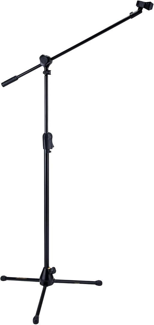 Hercules MS532B EZ Clutch Tripod Microphone Stand with 2 In 1 Boom & EZ Mic Clip