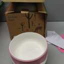 Elk and Friends Kids Porcelain Bowls with Silicone Sleeves | Suitable for Babies/Toddlers | Microwave & Dishwasher Safe | Non Slip Dinnerware | Snack Dishes | 2 Pack (Blush/Lilac)