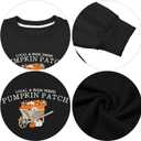 MYHALF Halloween Sweatshirts Women Colorful Sequin Ghost Graphic Pullover Shirt Halloween Witch Crewneck Sweater (Black, M)