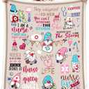 Nurse Week Gifts: Soft Fluffy Sherpa Warm Throw Blanket for Women & Nursing Students (H11, 60"x80")
