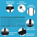 WAOWAO Window Safety Guards for Children Kids Child Toddler Pets Proof Extra Wide Black Tension Security Window Guard Gate for Home Fit 61.41"-86.60" (Black-3 Piece)