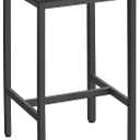 VASAGLE Bar Table, Kitchen Dining Table, High Top Pub Table, Bar Height Cocktail Table for Living Room Party, Sturdy Metal, 23.6 x 23.6 x 36.2 Inches for Narrow Spaces, Ebony Black and Ink Black