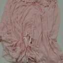 Sexy Bows Split Side Ruffle Lace Mesh Sheer Babydoll Lingerie Dress Set with Thong 2 Piece (3X-Large, Pink)