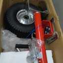 Beach Boat Trailer Jack 2500 lbs Capacity with 13.3" Wheels-Heavy Duty for 10.2" Lift-RV Boat Trailer Bolt-On Swivel Tongue Jack（Red）