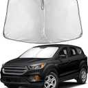 EcoNour Windshield Sunshade Compatible for Ford Escape 2013-2017 2018 2019, Sun Visor for Front Windshield & Window Sun Shade Cover, UV Heat Blocker & Protector, Car Accessories
