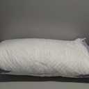 HOMELAB Adjustable Shredded Memory Foam Pillow Queen Size, Cooling Bed Pillow for Sleeping with Removable Cover, Medium Pillow for Side Stomach & Back Sleepers, 1 Pack 20"x28" (White)