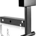 2" Trash Can Grabber Hauler with Hitch Receiver - Towing Attachment for Lawn Mower & Garden Tractor Garbage