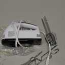 Electric Hand mixer - 7 Adjustable Speed 180W Handheld Mixer Electric Whisk with 5 Stainless Steel Accessories, Turbo Boost/Self-Control Speed + Eject Button Food Beater for Cakes Eggs (Off White)