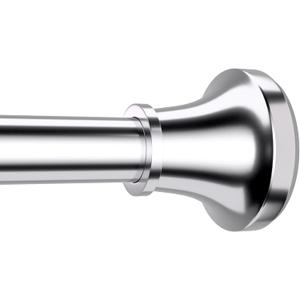 Shower Curtain Rod Spring Tension,Chrome Adjustable Stainless Steel Shower Rods for Bathroom 1 Inch Diameter,No Drill,Non-Slip,Never Rust,31 to 80 Inch (31-80 IN)