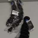 ASHINE Human Hair Bundles Deep Wave Unprocessed Cambodian Raw Hair 18 20 22 Inch, Flip Over Quick Weave Wet and Wave Bundles for Women Natural Black