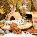 Niteangel Aspen Shaving Hamster Beddings for Syrian Dwarf Hamster Gerbil Mice Degu Rat Rabbit Bunny Guinea Pig Chinchilla Hedgehog or Other Small Pets (65L - White Paper Bedding)