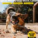 BLACKDOG Military Dog Shock Collar - 4200ft Dog Training Collar with Remote, 4 Training Modes, Flashlight & Strobe, 3-Month Battery, IP67 Waterproof Dog E Collar for All Breeds 5-150lbs (Orange)